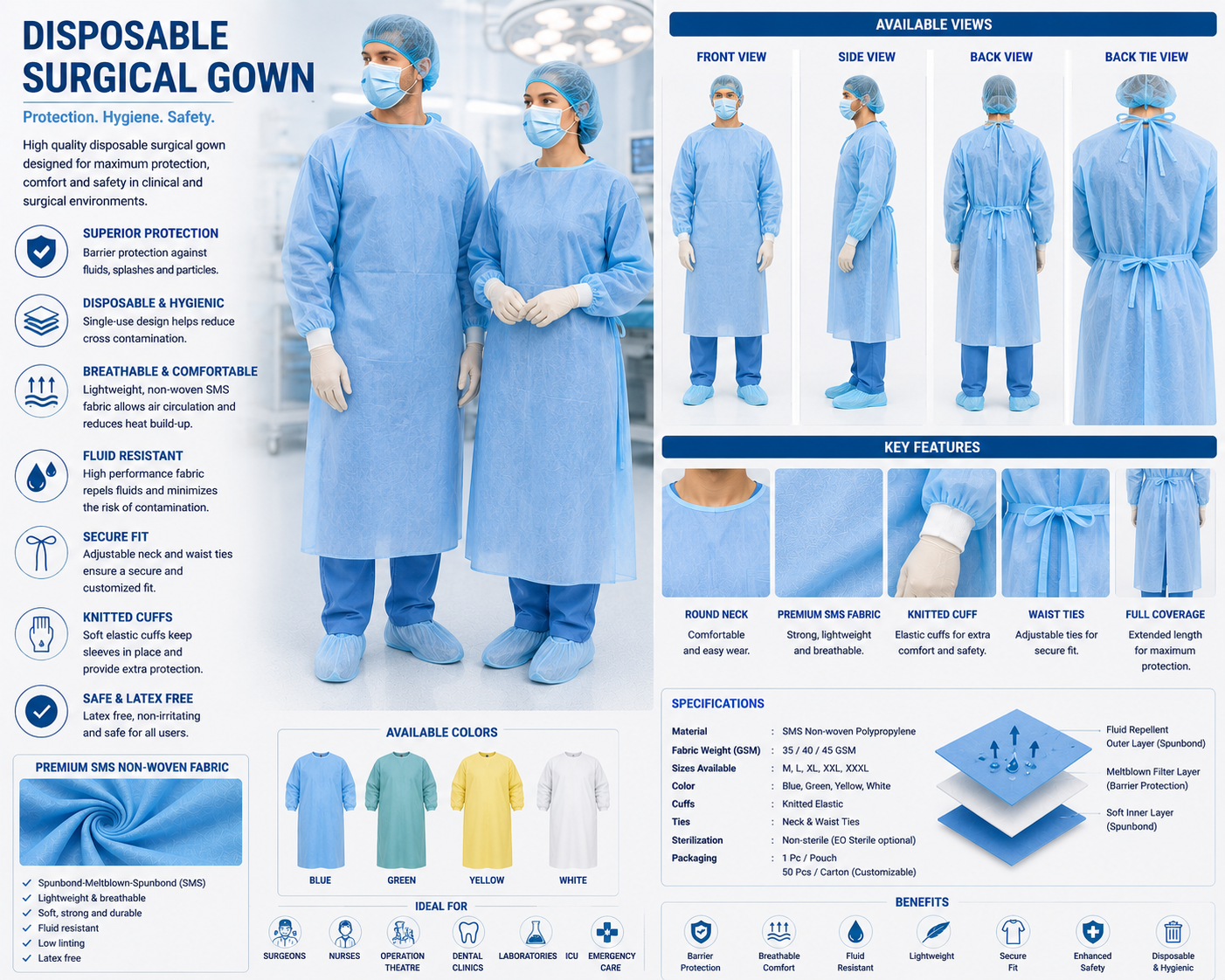 Disposable Surgical Gown